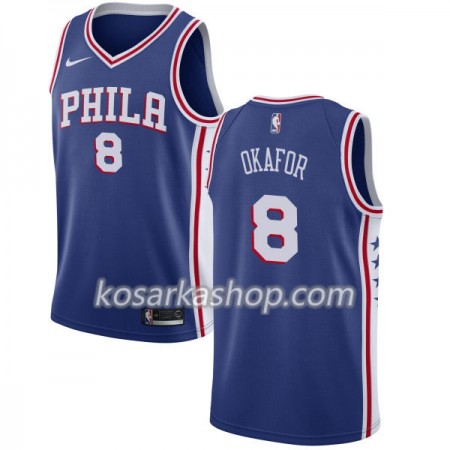 Dres Philadelphia 76ers Jahlil Okafor 8 Nike 2017-18 Plava Swingman